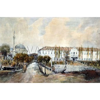 РЕПРОДУКЦИИ НА КАРТИНИ Конакът с Челеби джамия (1897)